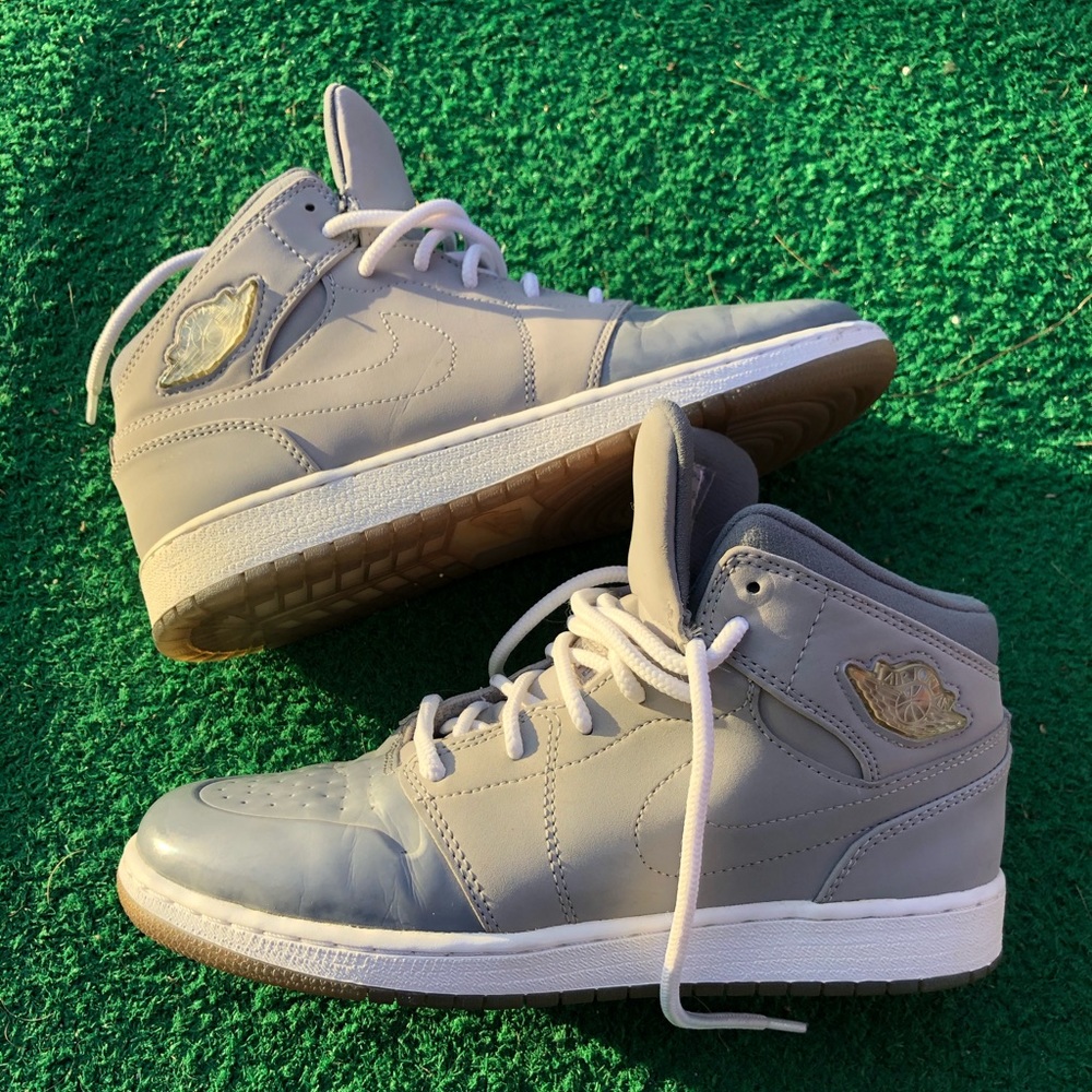 Nike Air Jordan 1 Retro 95 GS Medium Grey boys kids